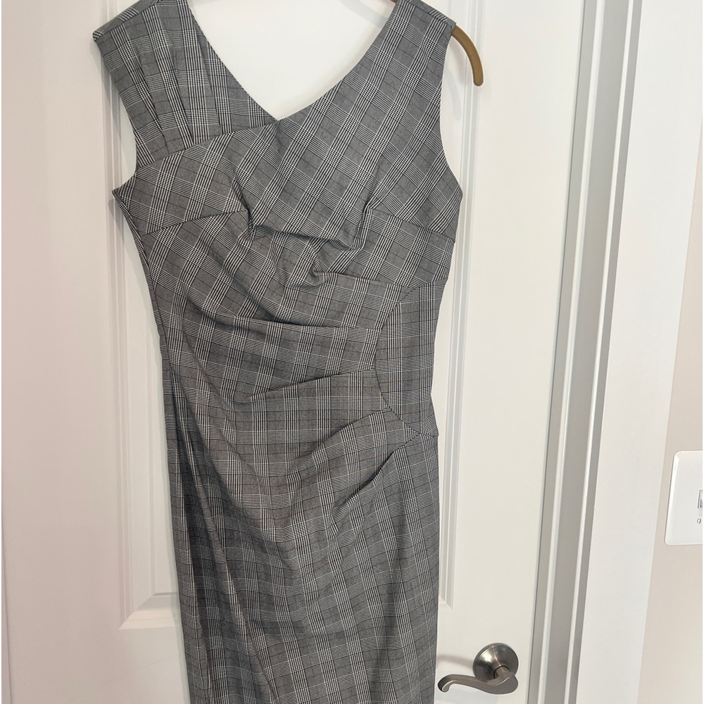 MUXXN Women's
1950s Sleeveless Slim
Business Pencil Dress
(M,plaid)